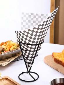 50/75/100 tờ Giấy gói bánh sandwich chống thấm dầu mỡ, Giấy gói bánh nướng Giấy ăn nhẹ, Giấy ăn nhẹ sáp khô kẻ caro, Giấy ăn nhẹ Hamburger kẻ caro, Giấy gói sáp Deli - Nhiều màu - Xem 2