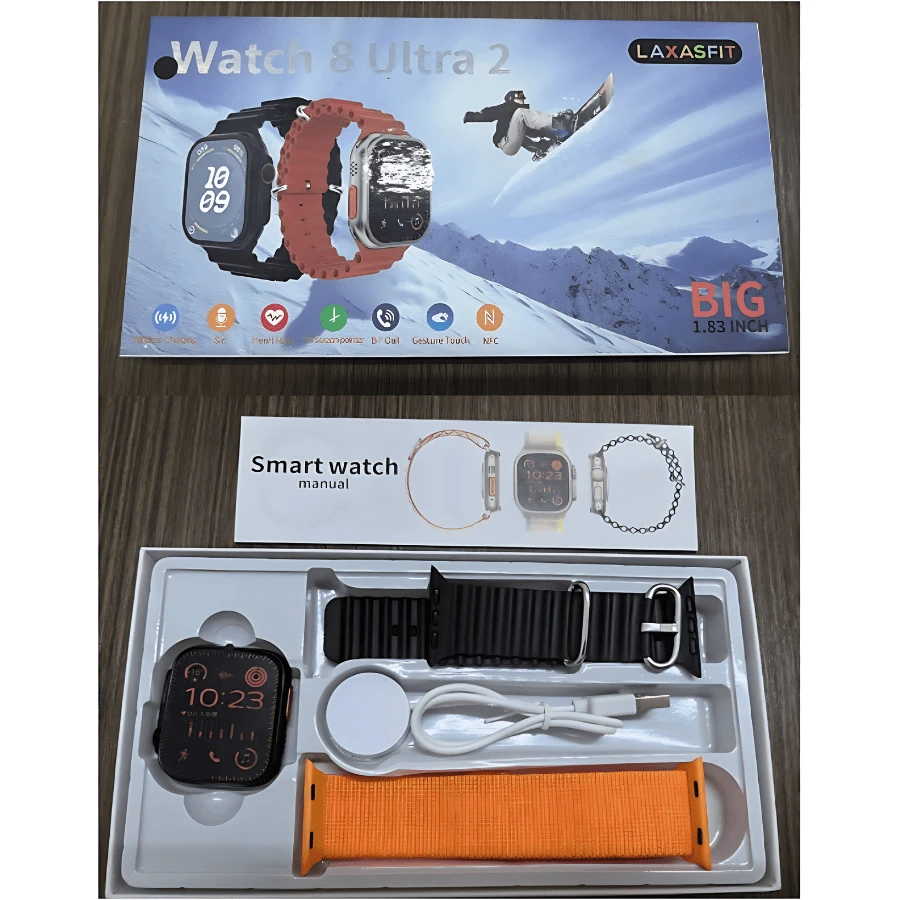 New Series 8 Watch Ultra 2 Wireless Sports Smart Watch Waterproof T800 - 黑色 - 查看 1