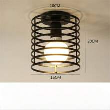 1pc Nordic Style Iron Ceiling Lamp For Balcony, Stairway, Corridor, Bar - Excludes Light Bulb - 1 Iron Ceiling Lamp - View 26