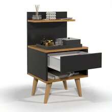 Criado Mesa Lateral Para Celular Quarto Sleep Estilo Retrô