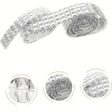 1 rollo de pegatinas de azulejos de fibra de vidrio autoadhesivos 3D - Estilo contemporáneo, calcomanías de mosaico de rhinestone para decoración de paredes DIY, decoración del hogar, pegatinas, calcomanías de pared, calcomanías de vinilo para decoraciones del hogar, artículos de decoración de primavera para refrescar tu hogar, pegatinas de decoración de ramas