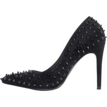 Zapatilla Con Estoperoles Tacón Alto 9cm Dama Color Negro - Negro - Ver 3