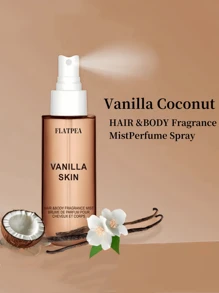 1 件 50 毫升女士香水身体喷雾，椰子和香草香味，不含酒精，旅行装，送给女朋友的理想礼物