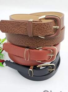 Women Belts - 藕粉色 - 查看 1