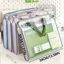 13-Pocket Expandable File Organizer With Labels - Portable File Folder For Files, Bills And Receipts - Ideal For Home, College, School And Office Use - Available In 4 Colors - Multicolor - View 2