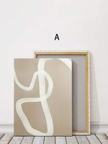 3 件/1 件带框帆布墙艺术海报，采用柔和米色和中性抽象几何形状，线条简洁，具有现代美感，非常适合客厅、卧室、办公室、酒吧墙壁装饰，可直接悬挂 - 彩色 - 查看 15