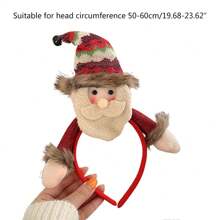 Faixas de cabelo de Natal Papai Noel Boneco de neve Faixa de cabeça Lembrancinhas de festa