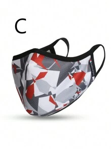 1 件男女通用拼色保暖口罩，防风户外面罩，舒适亲肤，适合秋冬季 - 彩色 - 查看 11