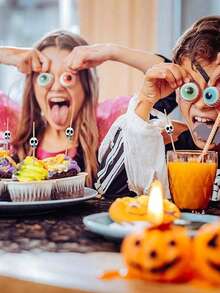 100pcs Honbay Skull Shape Cocktail Picks, Skull Themed Fruit Food Sandwich Cupcake Toppers Toothpicks For Wedding Birthday Party Decorations