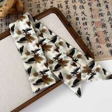 1pc Elegant Retro Chinese Style Turmeric Color Hair Band For Women, Daily Wear - Multicolor - View 11