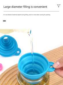 4PCS Silicone Folding Telescopic Long Neck Funnel Creative Household Liquid Dispensing Mini Kitchen Tools