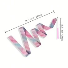 2 piezas Cintas de listones para entrenar gimnasia artística, ballet y porrismo para porrista - Multicolor - Ver 2