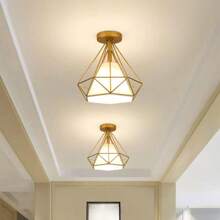 1pc Nordic Style Iron Ceiling Lamp For Balcony, Stairway, Corridor, Bar - Excludes Light Bulb - 1 Iron Ceiling Lamp - View 11