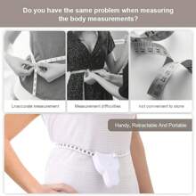 3 Stücke Maßband für den Körper, 150cm weißes einziehbares Maßband und tragbares Design für Nähen, Schneider, Taillen- und Körpermessung, Fitness-Zubehör, Sport, Fitnessstudio, Heimübungen, Sportaccessoires, Fitnessstudio-Accessoires, CrossFit-Accessoires