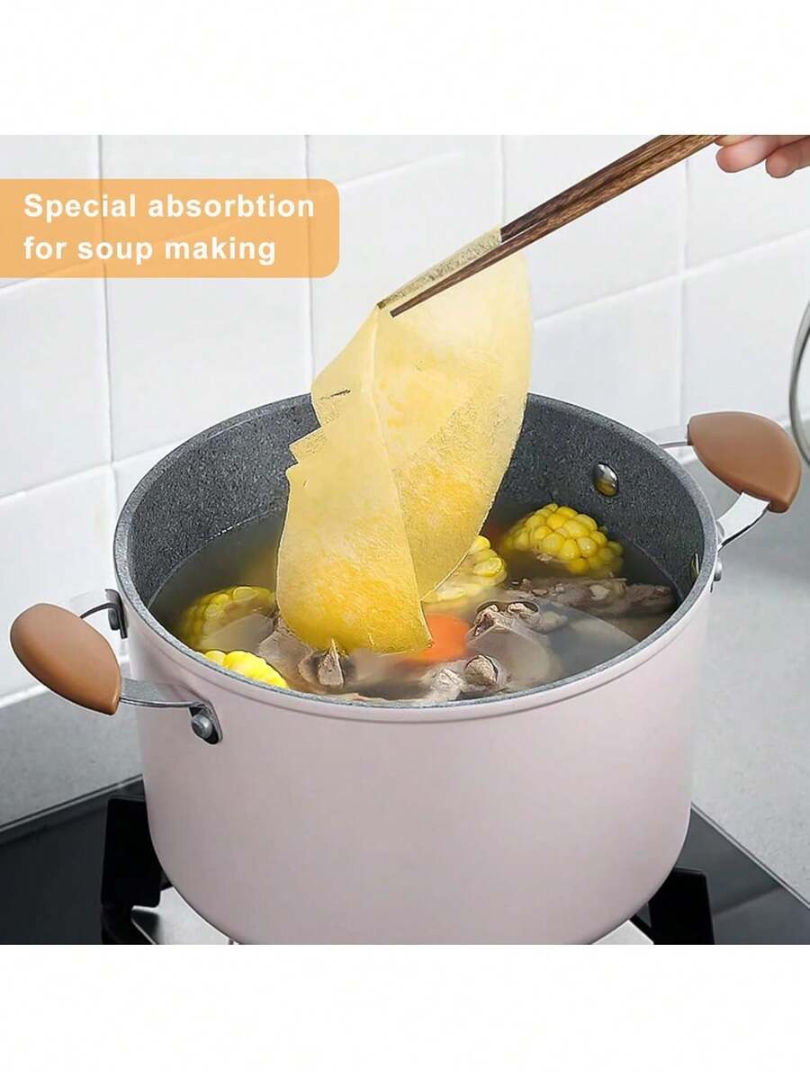 150 Sheets Kitchen Oil Absorbing Paper For Food Scum Oil Absorbing Sheets For Cooking ,Food