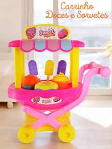 Sweet Mania Children's Ice Cream And Candy Cart Toy Girl - 查看 2