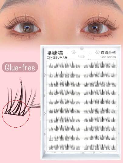 240/120 Cluster Glue-Free Makeup Remover Eyelash Cluster, C 0.07 Natural Makeup Effect, DIY Eyelash Extension, False Eyelashes, Natural Cluster, Cosplay Eyelashes, 10 Rows Wearing, Glue-Free Eyelashes, Natural Lengthening False Eyelash Cluster, Women's Eye Party Nightclub Makeup Beginner Tool, Cat Eye Eyelashes, Self-Adhesive Eyelash Fan, Skin-Friendly Ultra-Light, Halloween Eyelash Makeup, Christmas Eyelashes, Eyelash Cluster, Eyelash Cluster, Individual Eyelashes, Eyelashes, False Eyelashes