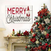 1Pc Framed Canvas Wall Art Poster Christmas Winter Canvas Wall Art With  Frames Art Works Christmas Poster Prints Wall Pictures Decoration For Holiday Living Room Bedroom Bathroom