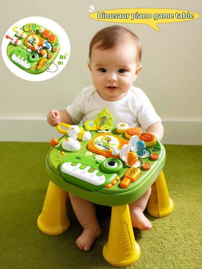儿童早教玩具-恐龙游戏桌婴儿电子早教玩具