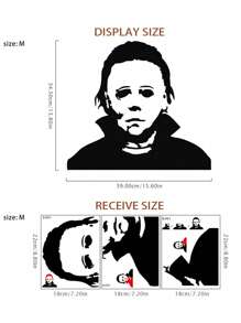 Halloween Holiday Decals Horror Living Room Sticker Funny Door Window Mirror Vinyl Art Decor For Car Window Home - Black - View 7