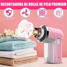 Quita Pelusa Para Ropa Electrico, removedor eléctrico portátil y recargable de pelusas y bolitas, herramienta efectiva y rápida para quitar pelusas y bolitas de ropa, muebles y alfombras - Rosa - Ver 5