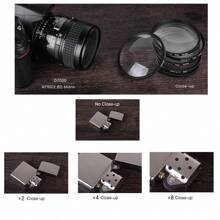 Nahlinse, professioneller Kameraeffekt-Filter, Vergrößerung +4, Makroaufnahmeeffekt, kann als Makroobjektiv-Vergrößerungsfilter zum Fotografieren von Blumen, Insekten, Diamanten, Schmuck usw. verwendet werden. Ein leistungsstarkes Werkzeug für Nahaufnahme-Fotografie, geeignet für DSLR-Kameras, Linsendiameter-Optionen: 40,5 mm/49 mm/52 mm/55 mm/62 mm/67 mm/72 mm/77 mm/82 mm