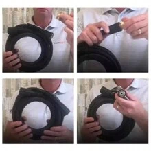 10 Meter Hose For K Series Pressure Washer M22 Black