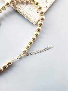 1 Stück Damen überdimensionierte Herz Anhänger Perlen Halskette, elegantes Design geeignet für den täglichen Gebrauch, Arbeit und Veranstaltungen