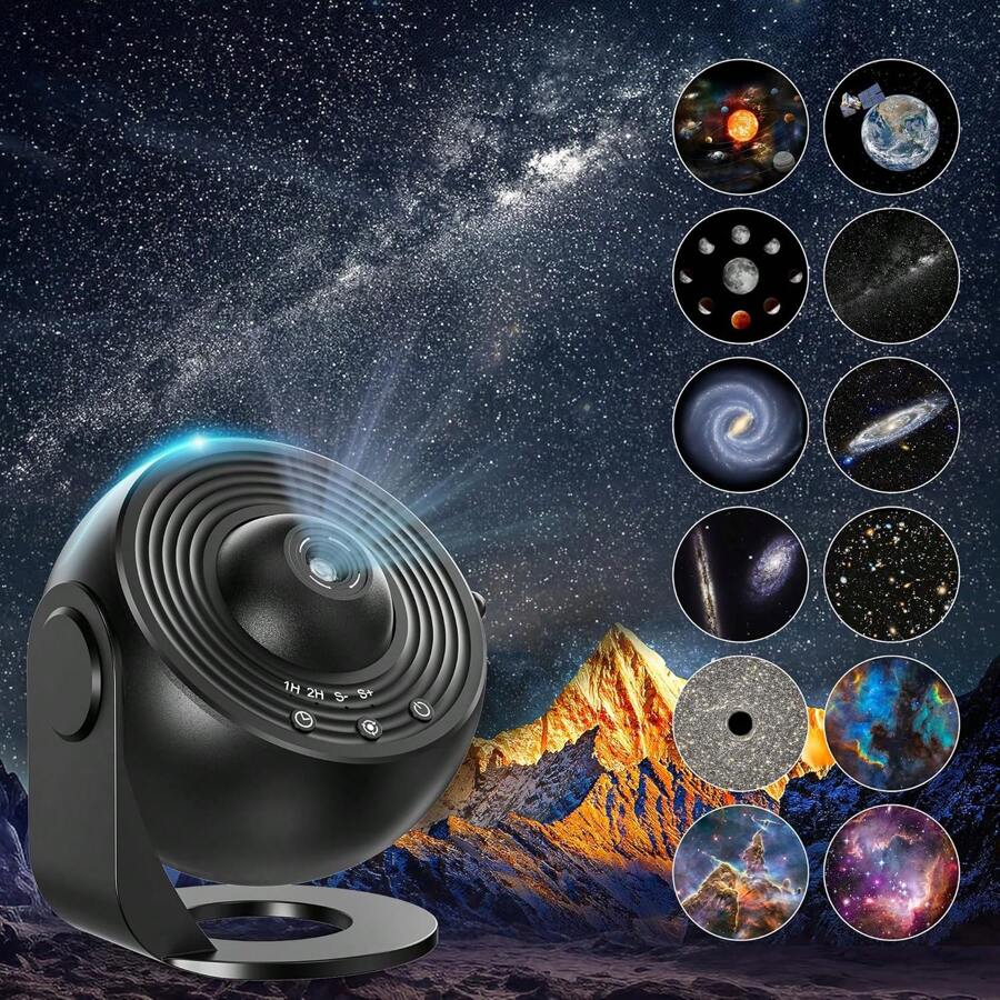 13-In-1 Star Projector, Galaxy Lamp, Nebula Night Light, Galaxy Projector With Timer, LED Space Galaxy Lamp, Bedroom Bedside Lamp For Adults