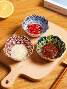 4/1 chiếc, Đĩa gốm Bohemian, Bát đựng món khai vị salad nhiều màu sắc, Bộ đồ ăn nhà bếp đa năng, Có thể dùng trong máy rửa chén, lò vi sóng, Lý tưởng cho lẩu, dã ngoại, cắm trại, đựng trái cây, rau củ, salad - Nhiều màu - Xem 9