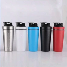 1 件 26 盎司不锈钢蛋白摇摇杯便携式健身运动摇摇杯营养搅拌杯水瓶水杯便携式运动杯返校