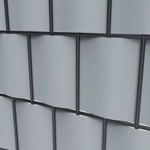 Froadp 10x Rigid PVC Privacy Screen Strips, 2.5m X 19cm Protective Film, Opaque Roll, Privacy Screen For Double Wire Fence, Wind Protection - Light Grey - View 4