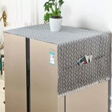 1 pièce Housse anti-poussière de réfrigérateur, résistante aux ménages et à l'huile, pour rangement et tri. Housse de réfrigérateur, machine à laver, four à micro-ondes, articles de cuisine, sac de rangement et de finition, couvre-appareil ménager, sac suspendu pour réfrigérateur, sac, organisateur, rangement
