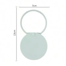 1 pieza Espejo compacto plegable giratorio para cosméticos, espejo portátil de maquillaje para mujeres - Rosa - Ver 5