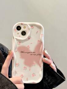 Ốp lưng điện thoại chống rơi Pink Apple Premium Cream viền lượn sóng hình bướm, tương thích với iPhone 11 Pro/12 Pro Max/14 XR/7/8, cũng tương thích với iPhone 15 Pro Max, 13, 14, 11. Chất liệu TPU mềm dẻo, chống rơi, chống nước, chống sốc và chống trầy xước. - Nhiều màu - Xem 5