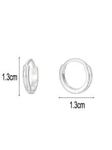 Artepollo 1 对 925 纯银女士环形耳环，镶嵌闪亮锆石，优雅且适合日常佩戴或正式场合，是送给女朋友、感恩节、母亲节的绝佳礼物