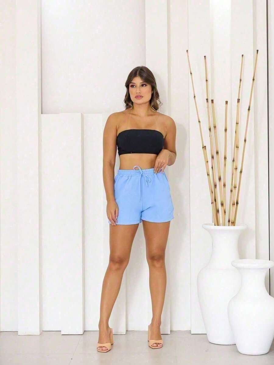 A-Lows A&L Short Duna Liso G AO G5 - Màu xanh nhạt - Xem 1