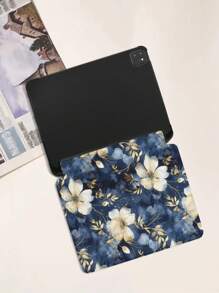 Étui de protection pour iPad coloré et peint avec motif marguerite, avec fente pour crayon, design pliable avec support, convient pour iPad Apple 11 pouces de 8e, 9e et 10e génération, iPad mini 6, en matériau acrylique