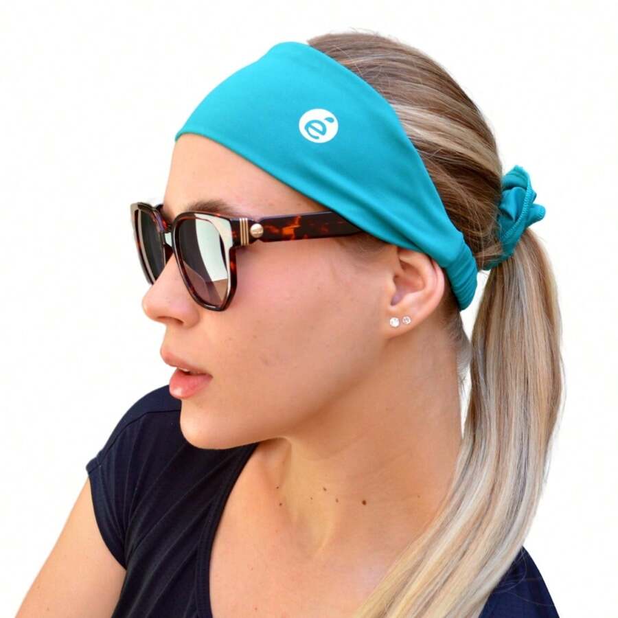 Headband Kit + Scrunchie Gym AntiSweat Workouts UV50+ Evangelical