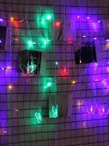 1pc Magical Butterfly LED String Light - 96 LEDs, USB, Copper Wire Fairy Lights For Room, Bedroom, Christmas, Wedding, Party, Dorm, Patio Decor (No Remote, No Battery) - Multi-color light - View 7