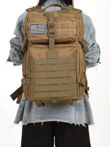 50L 1000D Nylon Water-Proof Trekking Fishing Hunting Bag Outdoor Rucksacks University School Bag Bag For School College Winter Travel Bag Travel Computer Large Capacity Outdoor Water-Proof Camping Student Multi-Functional Men's Backpack Vacation Bag For Men Travel Essentials Holiday Essentials Gym Bag Sports Bag Bags Summer Back To School Beach Bag Beach Laptop Case The Sporty Life Bag Pack Hiking Bag Weekend Bag Backpacks Travel Must Haves Large Bag Spring Springbreak Step Into Spring - Khaki - View 10