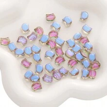 10 件 10x8 毫米玻璃水晶猫头珠,直孔散珠非常适合 DIY 珠宝制作 - 项链、手链、吊坠、耳环等手工工艺品 - 貓頭 - 查看 8