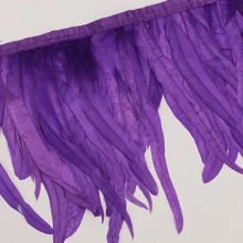 1m Borlas de plumas de gallo de colores Adorno de artesanía Adornos para manualidades DIY, decoración de fiesta festiva