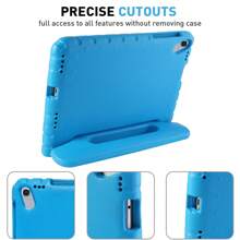 For Samsung Galaxy Tab A 10.1 Inch 2019(T510/T515) Tablet Case Shockproof Tablet Case Handle Stand Shockproof EVA Bumper Cover - 藍色 - 查看 5