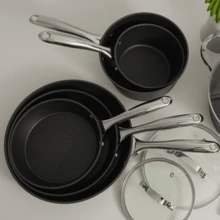 Titanium Non-Stick Cookware Set For Induction Stove 3-Piece Kit Black Rock Set - 查看 3