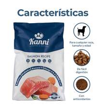 Alimento Para Perros 11,8kg Croquetas Kanni Salmón Todas Las Razas - Azul y blanco - Ver 2