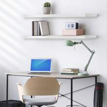 2 Pack (35"X9") Sorbus Long Floating Wall Shelves For Bedroom, Decor, Kitchen, Living Room - For Trophies, Frames, Bookshelf (White) - 白色 - 查看 3