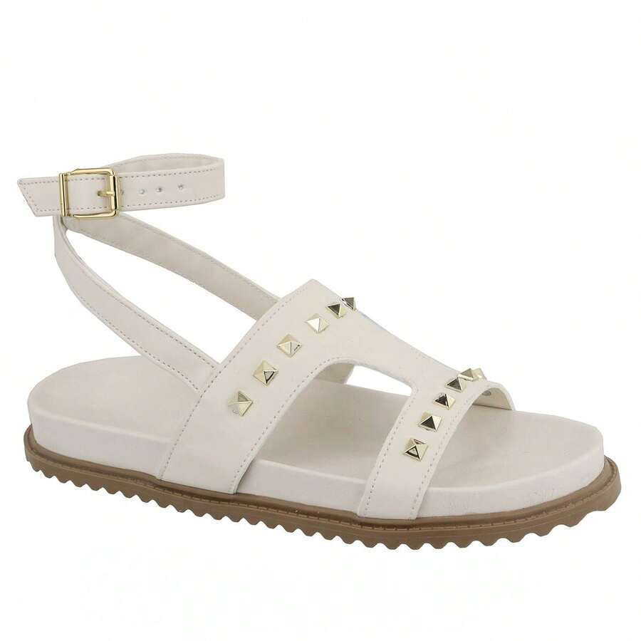 Women's Flat Pyramid Papete Flat Sandal New Release - 白色 - 查看 1