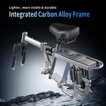 Electric Bike, 20MPH 500W Peak Electric Bike For Adults, Up To 30Miles Adult Electric Bicycles With 2 Seats, 14'' Tire Folding Ebike For Commuter With Full Shock Absorption System