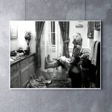 1 Stück/Set Vintage Schwarz-Weiß Kunst ästhetische Poster, Retro Klassisch Lustige Toilette Leinwand Wandkunst Moderne Funky Drucke Malereien Badezimmer Dekoration, Ohne Rahmen enthalten - Schwarz und Weiss - Übersicht 1